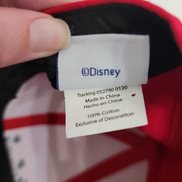 Child's Disney Red Minnie Mouse Snapback Cap w/Ears and Polka Dot Bow - Picture 8 of 12